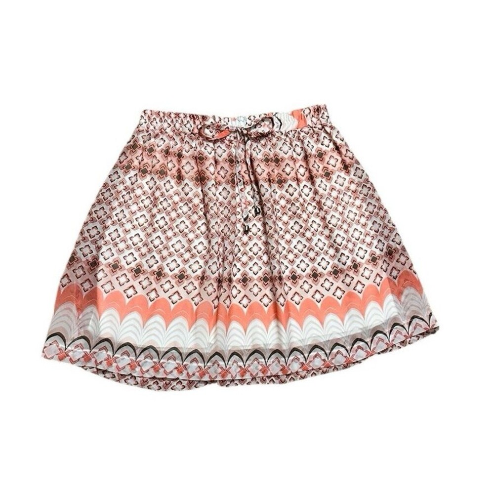 Boho chic skirt Lined Stretch waist M cottagecore lightweight A collection